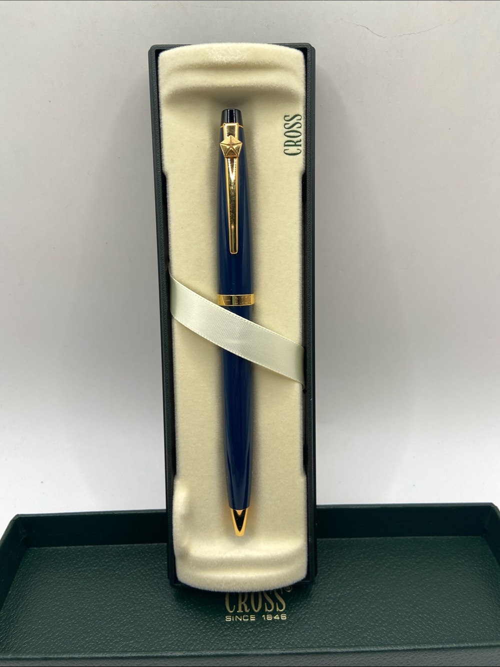 Cross Solo Ballpoint Pen Navy Blue Chrysler Pentastar Vintage Classic